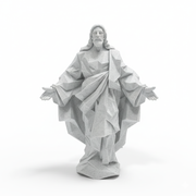 Escultura Jesus Geométrico Estátua 15cm