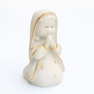 Mini Sagrada Família - Presépio com detalhe dourado