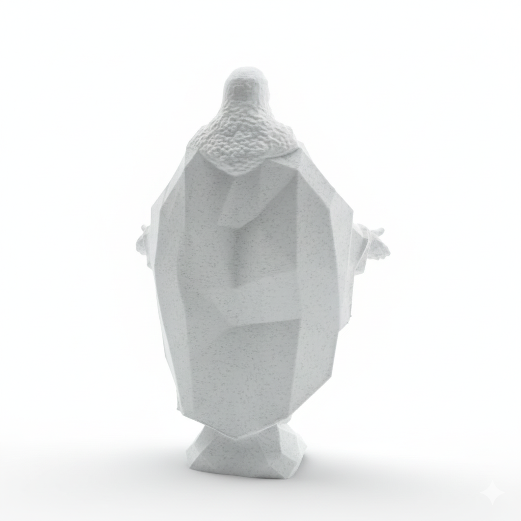 Escultura Jesus Geométrico Estátua 15cm