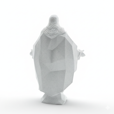 Escultura Jesus Geométrico Estátua 15cm
