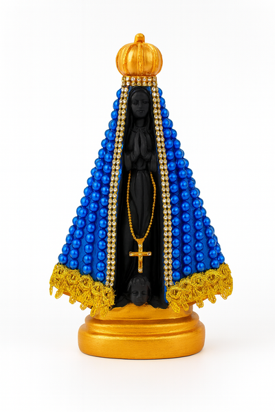 Nossa Senhora de Aparecida 22cm Perolada Artesanal