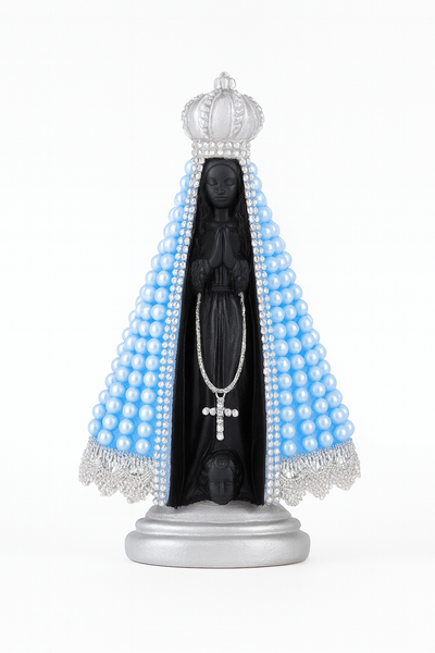 Nossa Senhora de Aparecida 22cm Perolada Artesanal